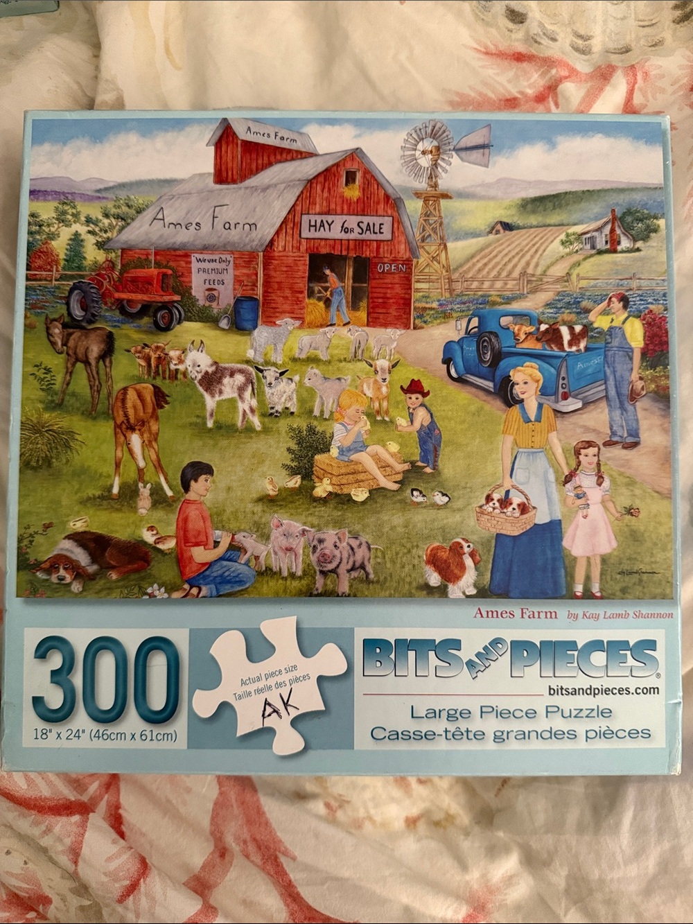 Bits and Pieces “Ames Farm” 300-Piece Jigsaw Puzzle - Multi-Color